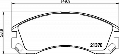 HELLA PAGID 8db355011751 -  Комплект тормозных колодок, дисковый тормоз